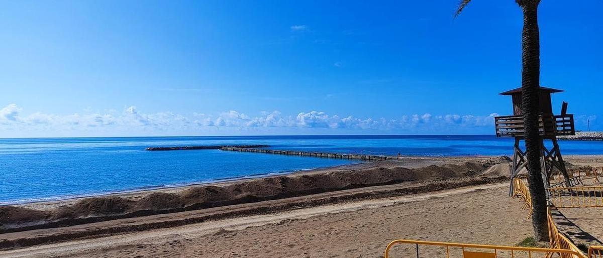 La playa del Fortín, en Vinarós, una de las señaladas por los ecologistas