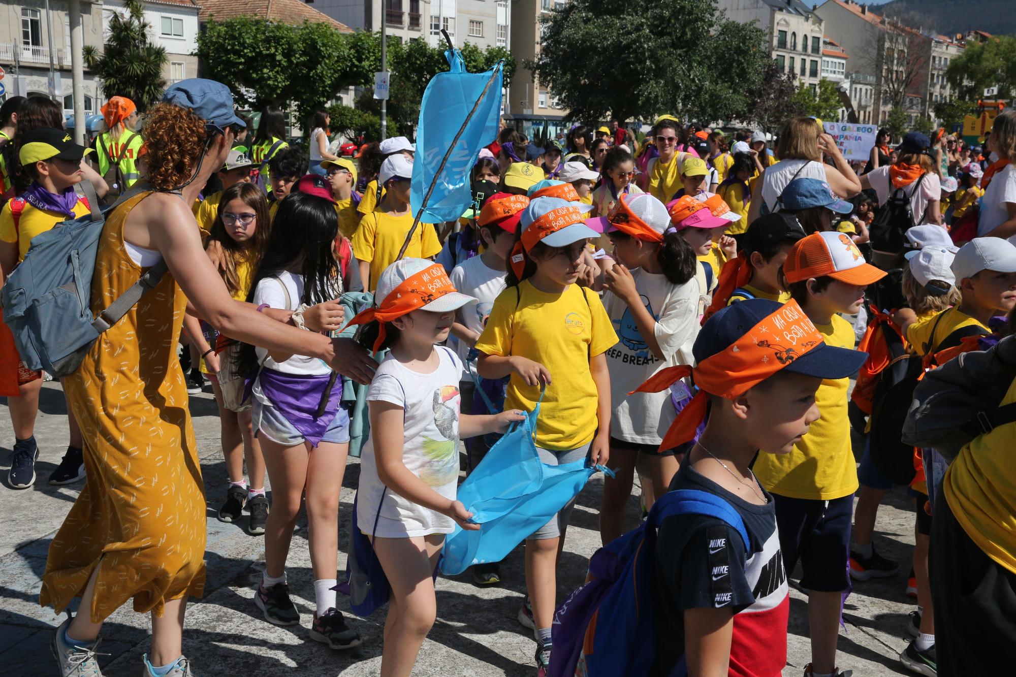 Máis de 2.000 cativos enchen o Correlingua de Moaña polo idioma galego