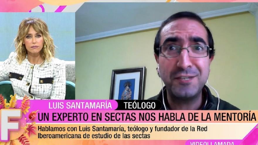 El zamorano experto en sectas Luis Santamaría, en un programa de la prensa rosa por este motivo