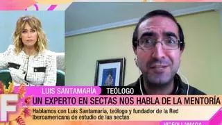 El zamorano experto en sectas Luis Santamaría, en un programa de la prensa rosa por este motivo