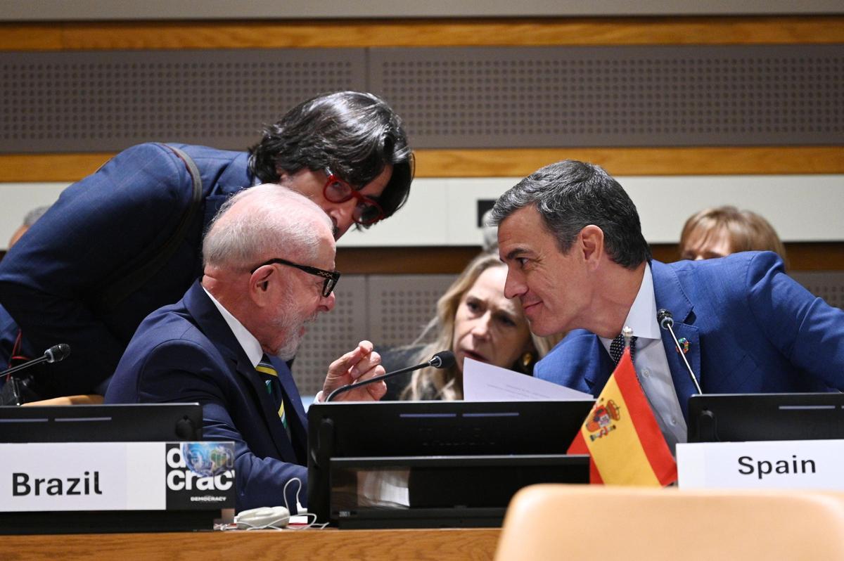 Sánchez llama en la ONU a movilizarse y unir fuerzas contra los extremismos y los bulos.