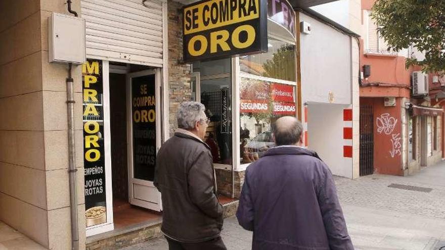 Uno de los negocios de compraventa de oro de la ciudad. // Alba Villar