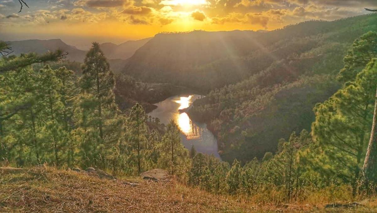 Atardecer en el Mirador Cruz de San Antonio, en la Presa de Los Mulatos