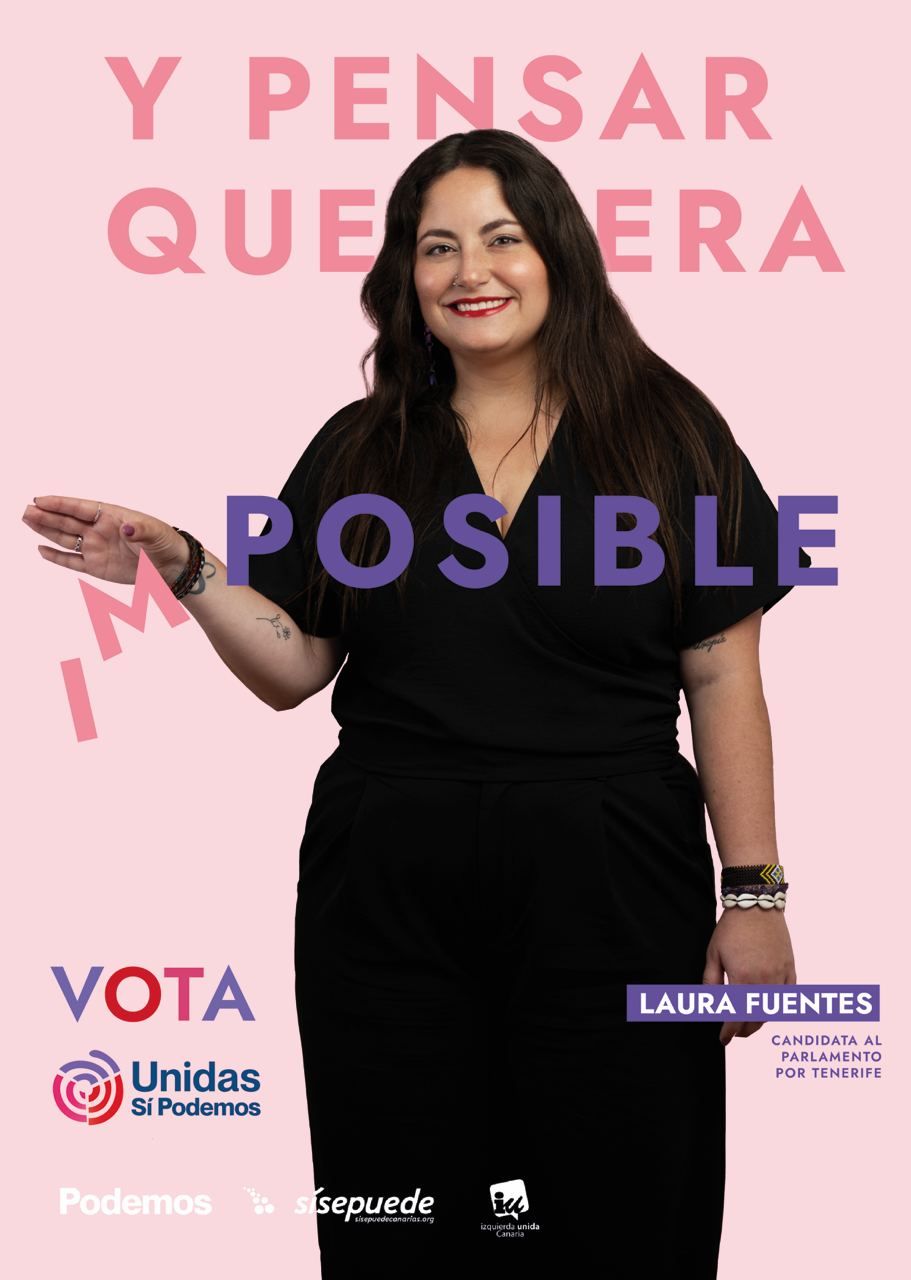 Carteles electorales de los políticos canarios en campaña