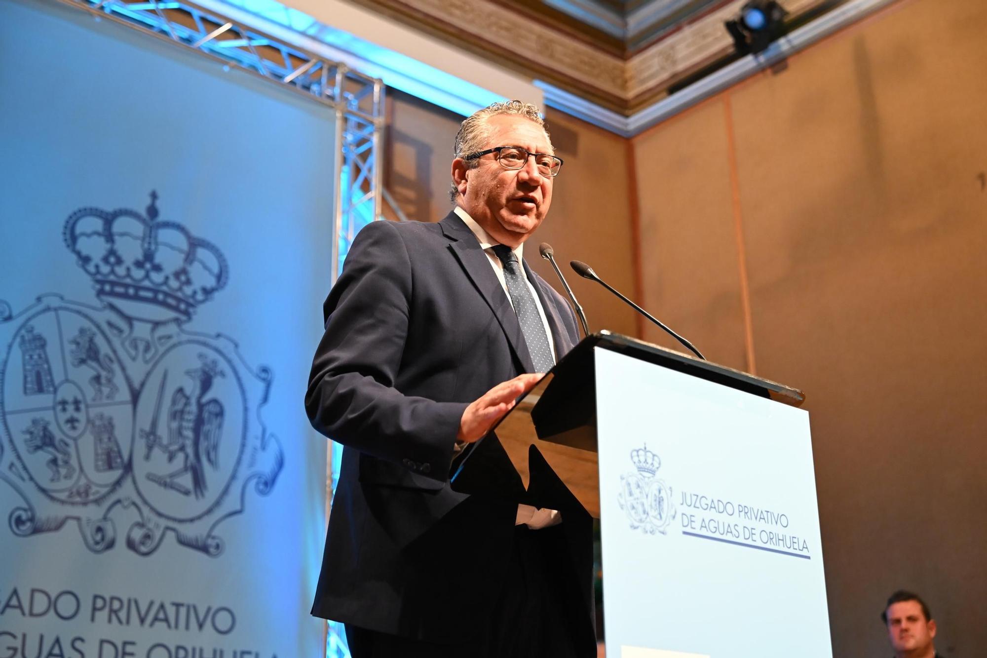 Entrega de los Premios de las Aguas en el 750 aniversario del Juzgado Privativo de Aguas de Orihuela