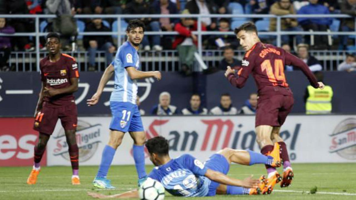 LALIGA | Málaga - FC Barcelona (0-2): El gol de tacón Coutinho