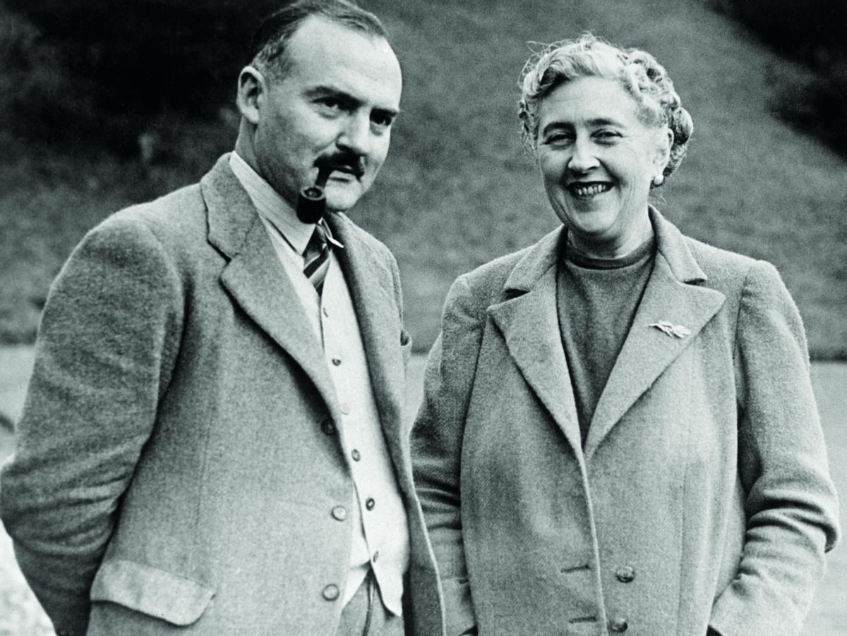 Agatha Christie con su segundo marido, el arqueólogo Max Mallowan