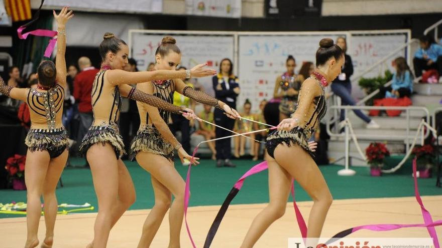 El Campeonato de España arranca en el Palacio de los Deportes con el Rítmica Pozuelo, Ruth Ritmo, Calpe, Praxis y Mabel como líderes