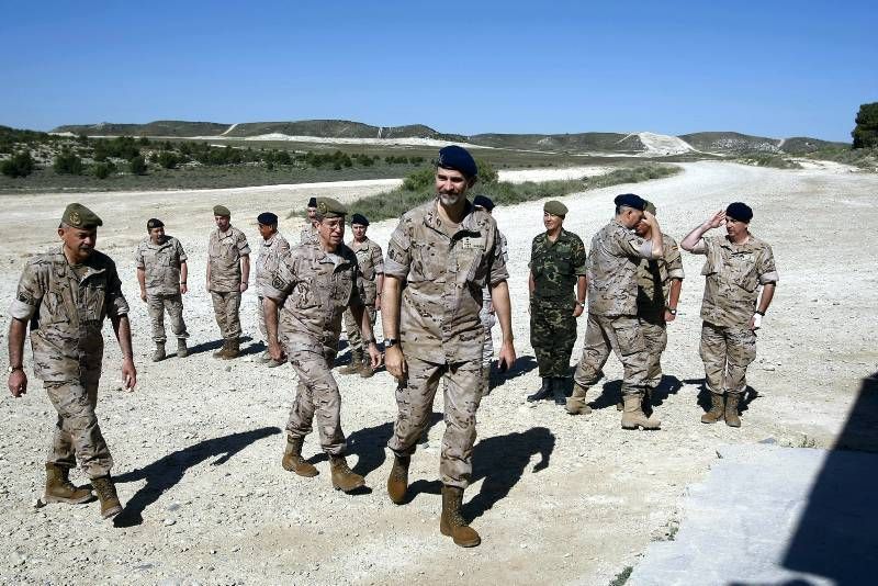 Felipe VI en Centro Nacional de Adiestramiento San Gregorio