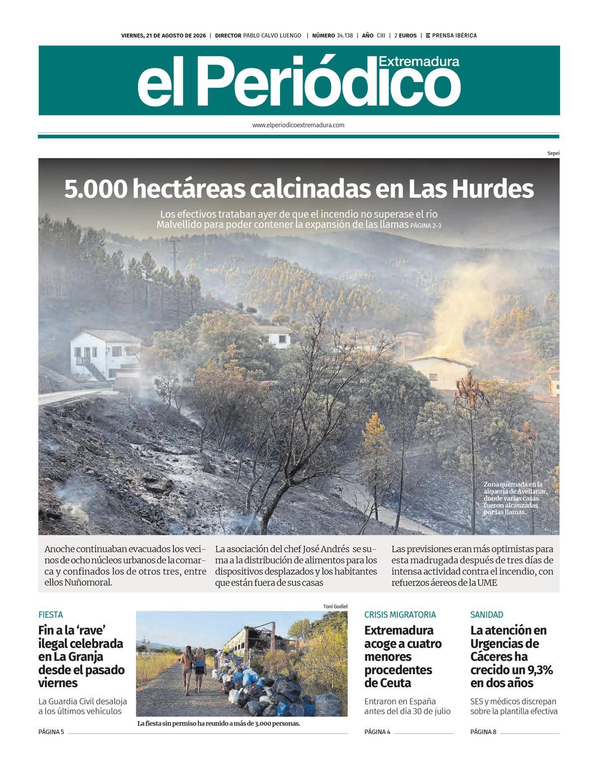 Consulta la portada correspondiente al día 21 de agosto de 2026