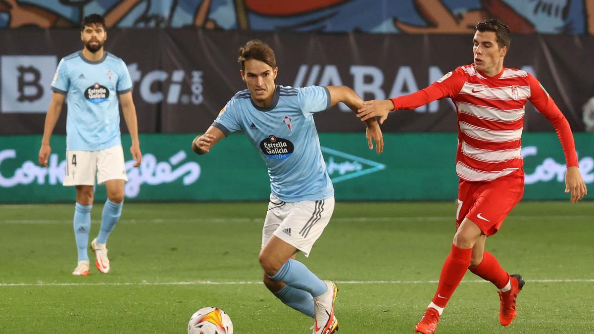 Denis Suárez, en un partido de esta temporada en Balaídos frente al Granada