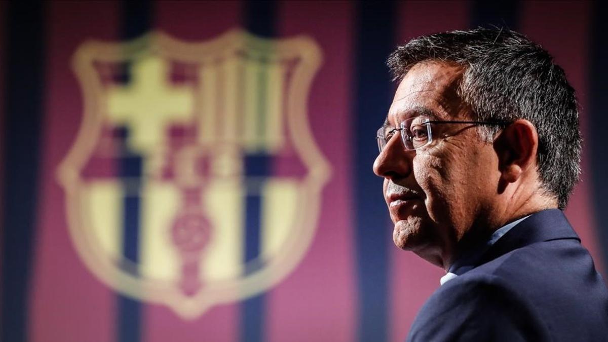 Josep Maria Bartomeu, en una entrevista reciente en BarçaTV.