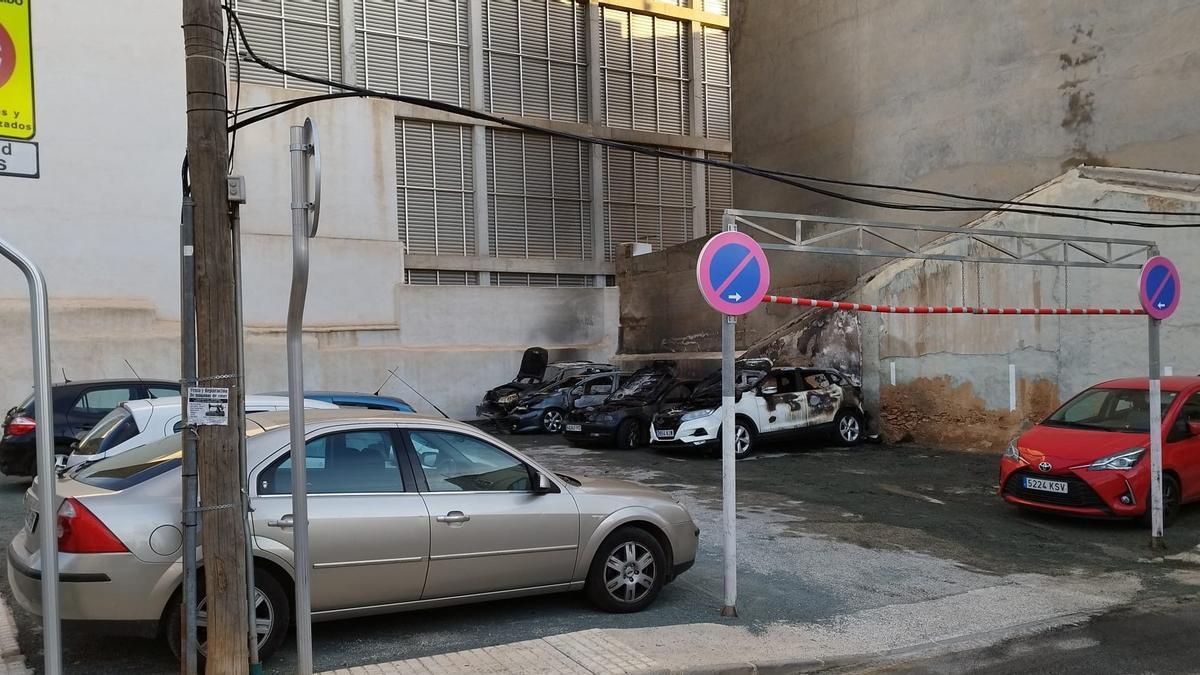 Ubicación del aparcamiento en el centro de Pilar de la Horadada