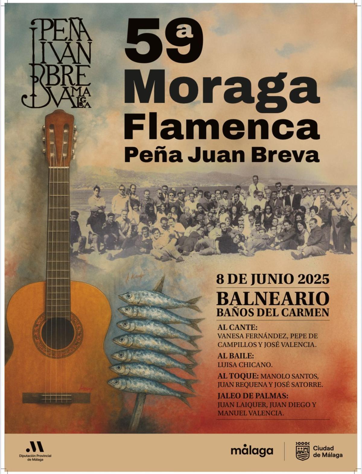 Cartel de la 59ª Moraga flamenca de la peña Juan Breva