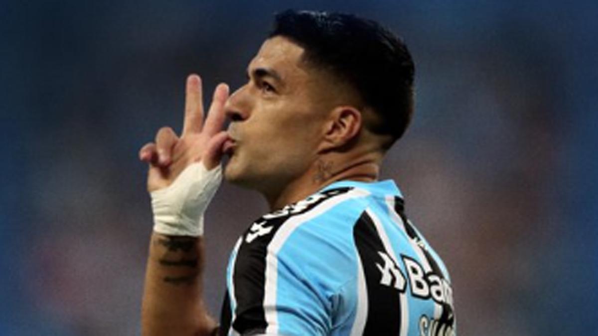 Luis Suárez, tras marcar con el Gremio