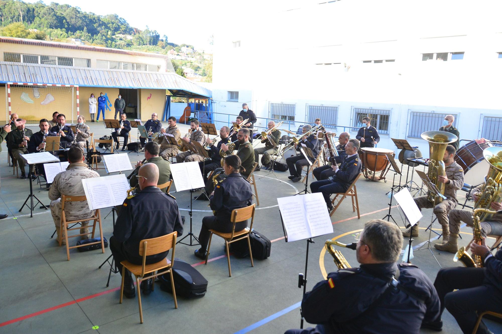 Concierto de la Banda de Música de la Escuela Naval de Marín en Bueu