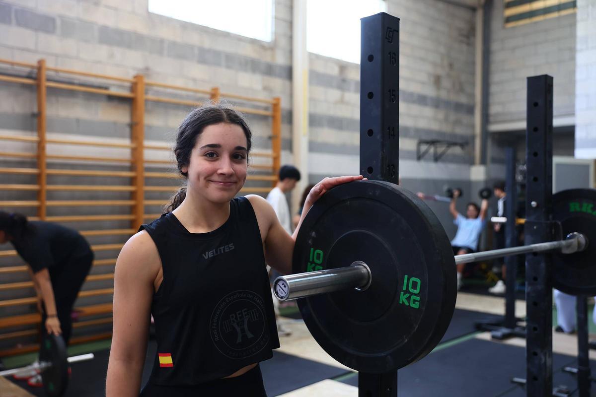 EN IMÁGENES: Inés Conde, ocho veces campeona de España de halterofilia, en un entrenamiento. EN IMÁGENES: Inés Conde, ocho veces campeona de España de halterofilia, en un entrenamiento.