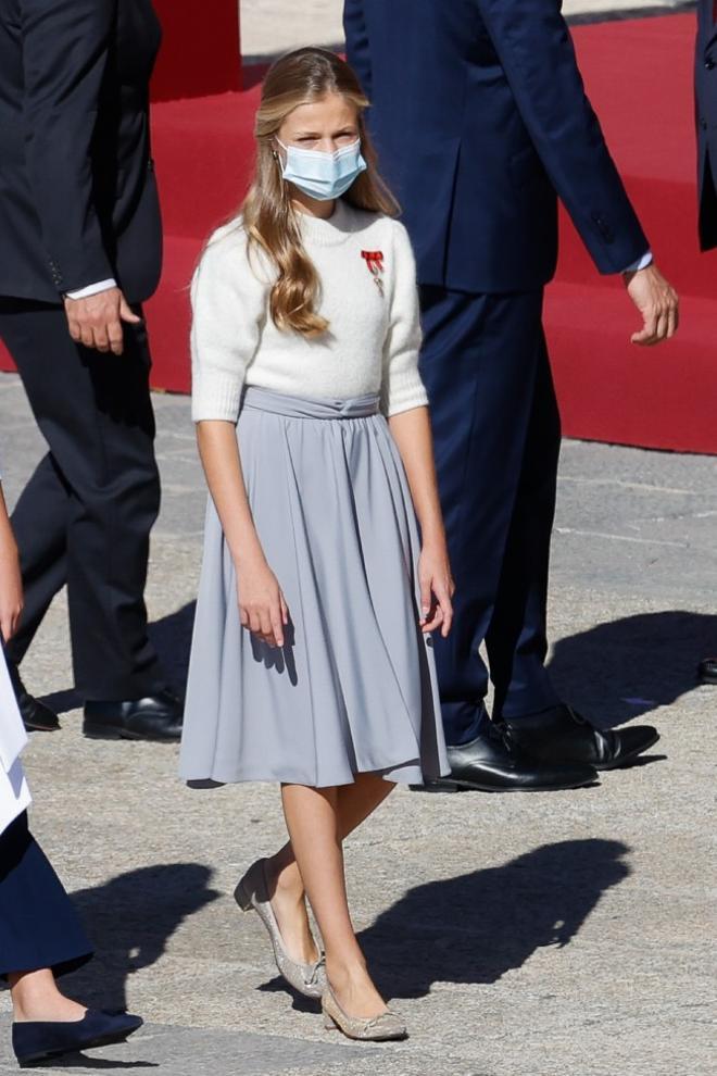 La princesa Leonor durante el Día de la Hispanidad 2020