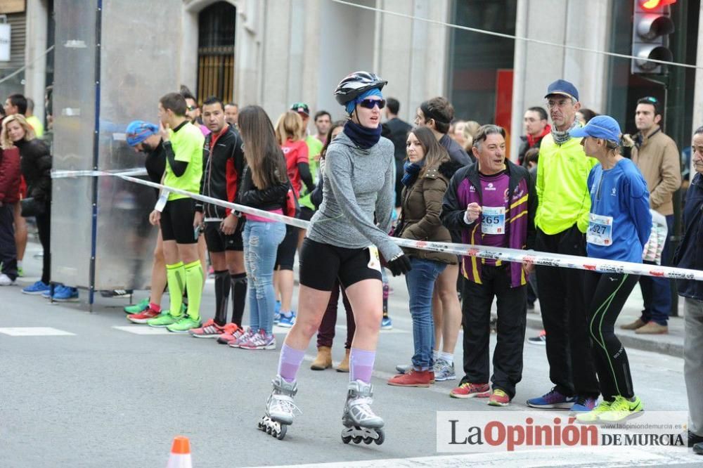 Murcia Maratón. Patinadores en carrera