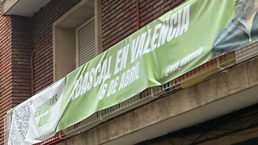 La pancarta de la polémica de Vox