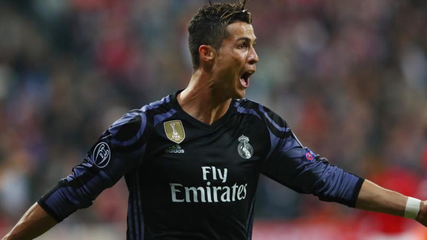 Cristiano Ronaldo celebra un gol ante el Bayern.