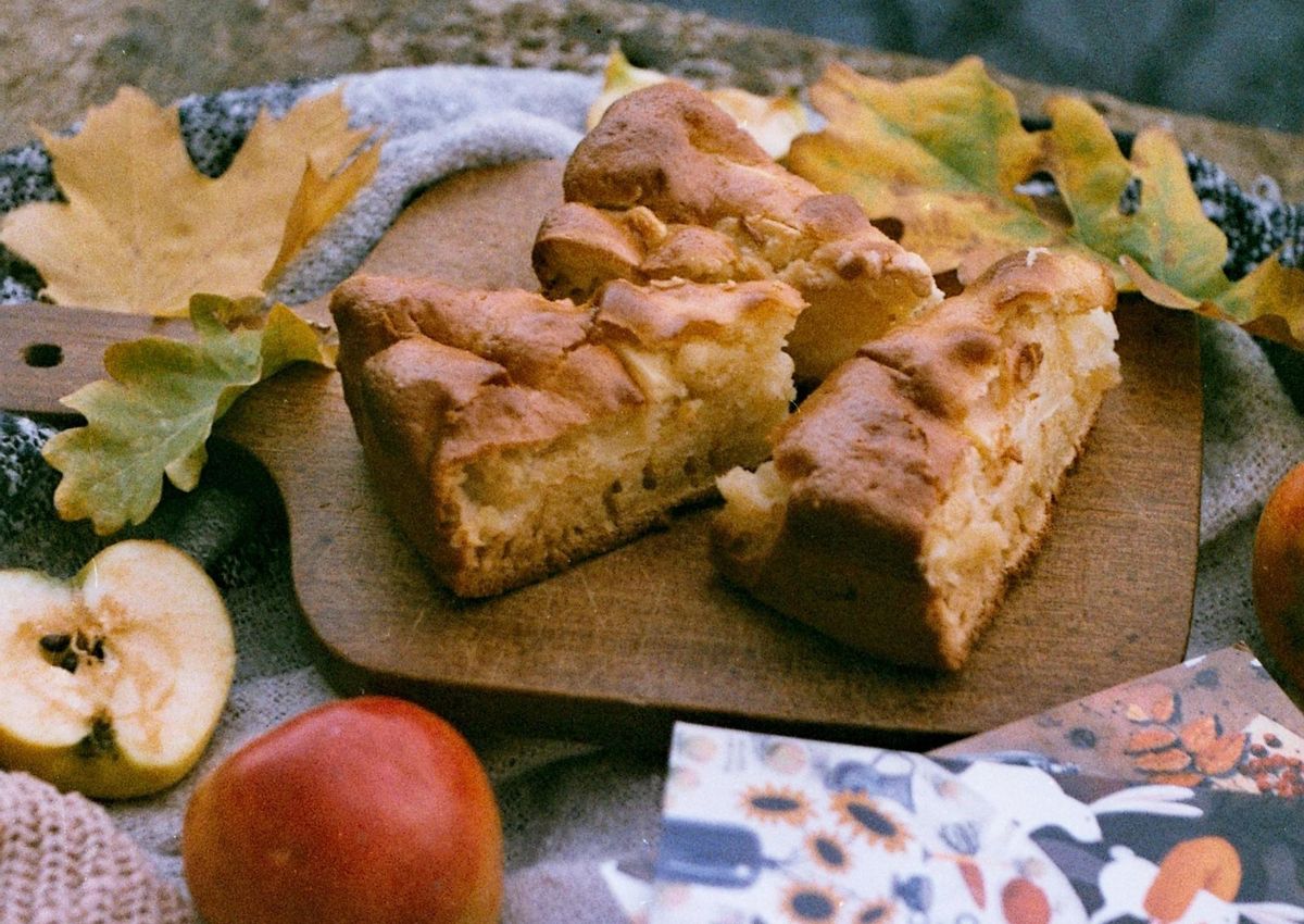 Bizcocho de manzana.