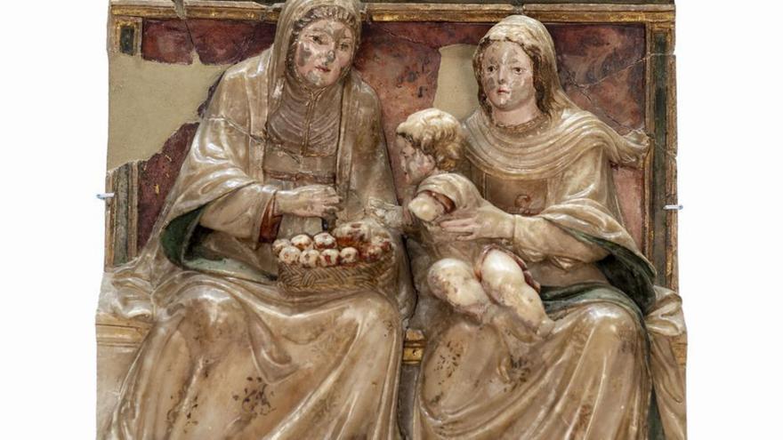 Fragmento de un retablo del Monasterio de Sijena recuperado. | GOBIERNO DE ARAGÓN