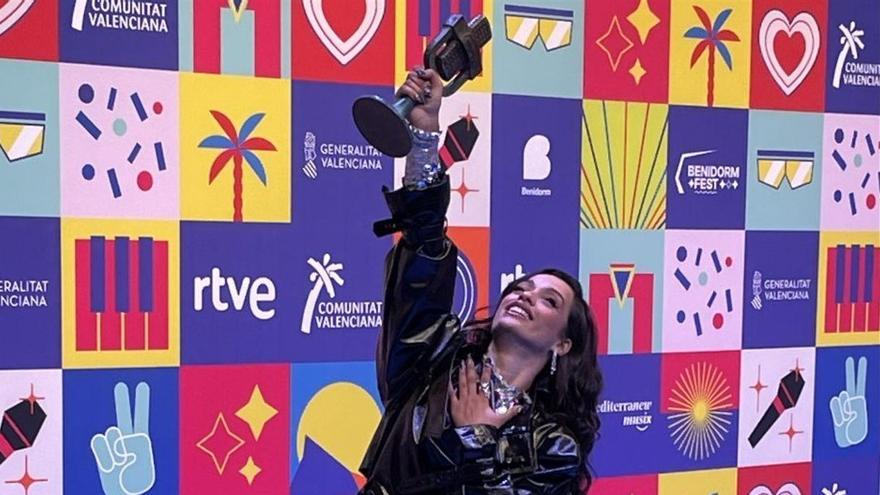 Chanel, tras ser elegida representante de España en Eurovisión.