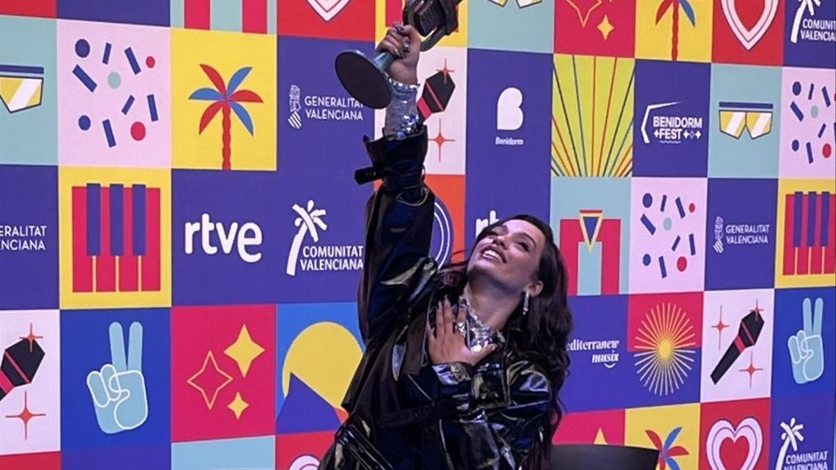 Chanel, tras ser elegida representante de España en Eurovisión.