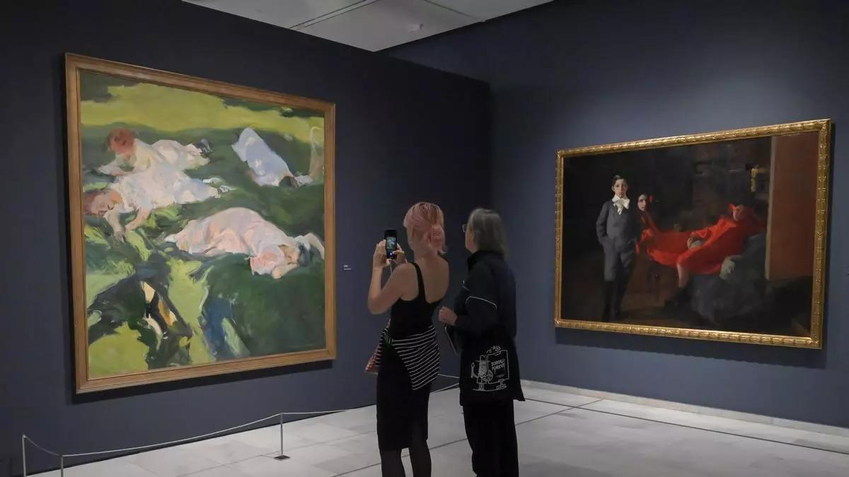 Las obras de Sorolla dejan la Fundación Bancaja tras seis meses en exposición.