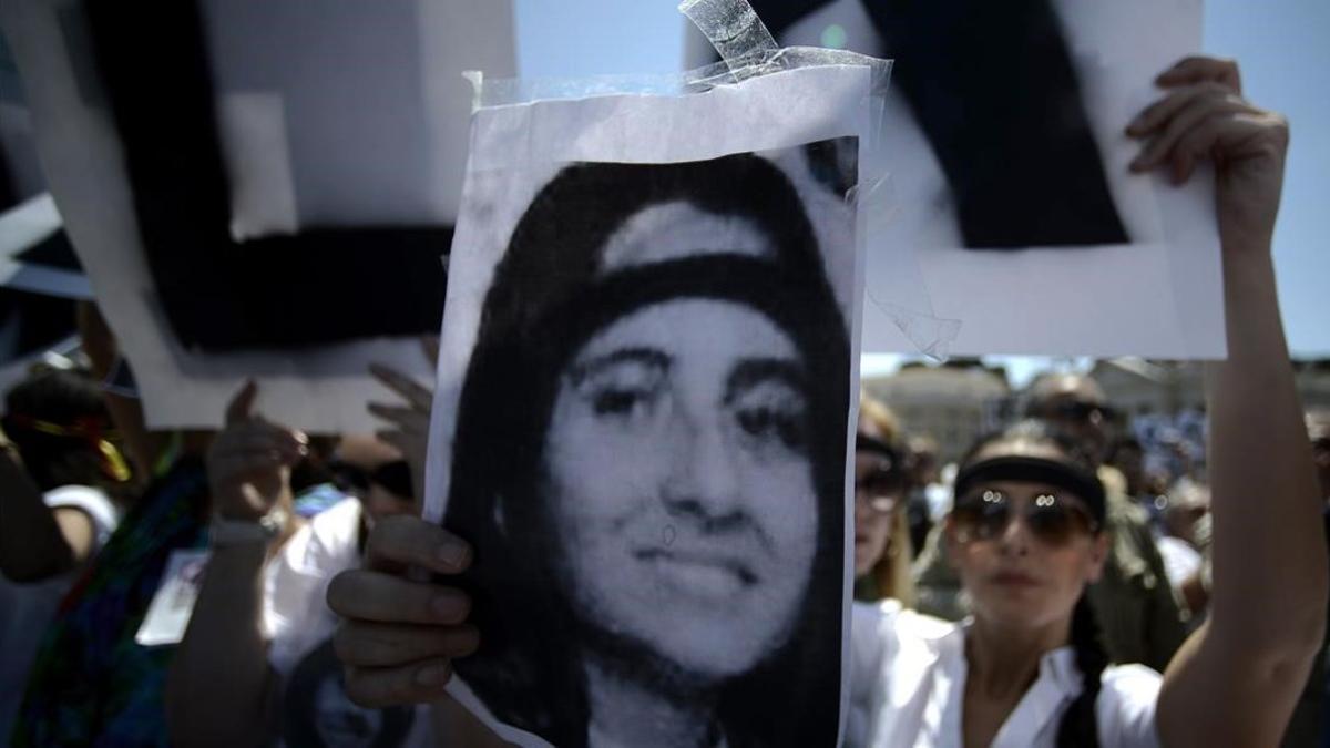 Manifestación por la desaparición de Emanuela Orlandi, en el 2012.