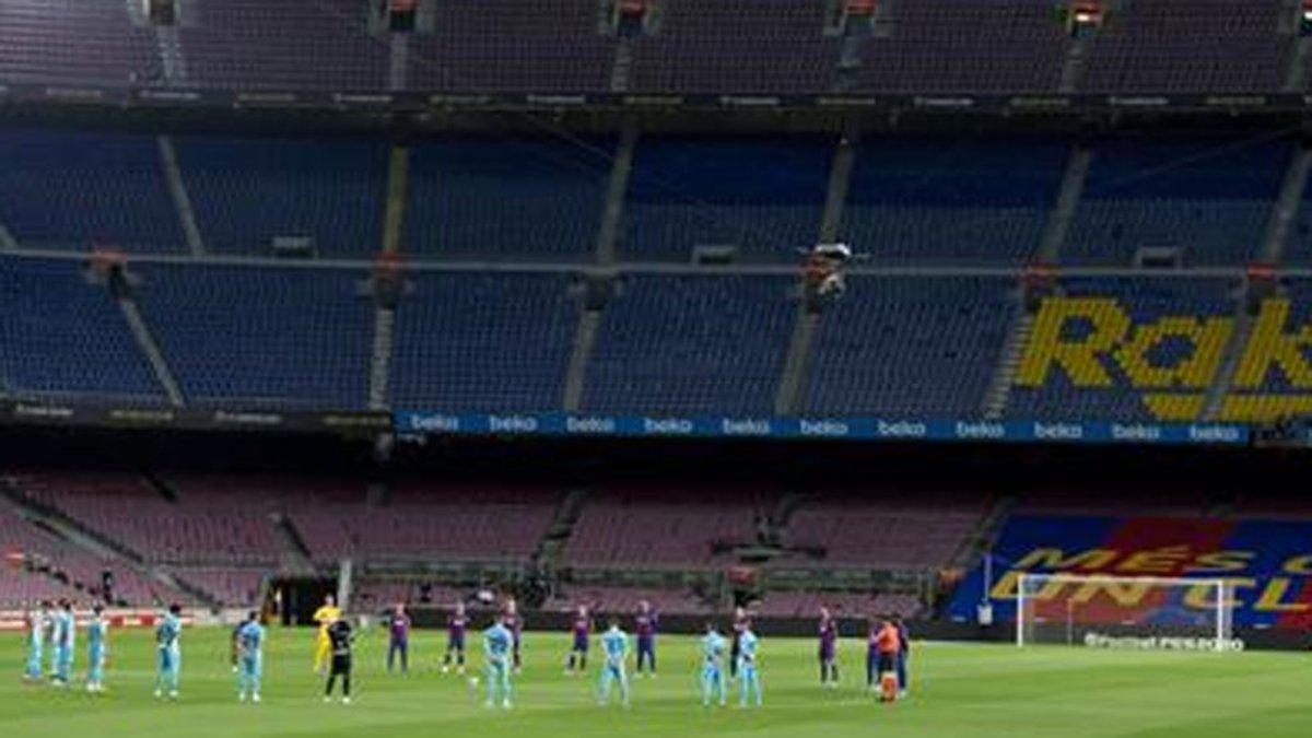El Camp Nou, en el último partido de la temporada, volverá a guardar un minuto de silencio en memoria de las víctimas de la pandemia