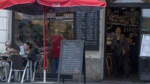 Un restaurante con menú del mediodía en Barcelona, en una imagen de archivo