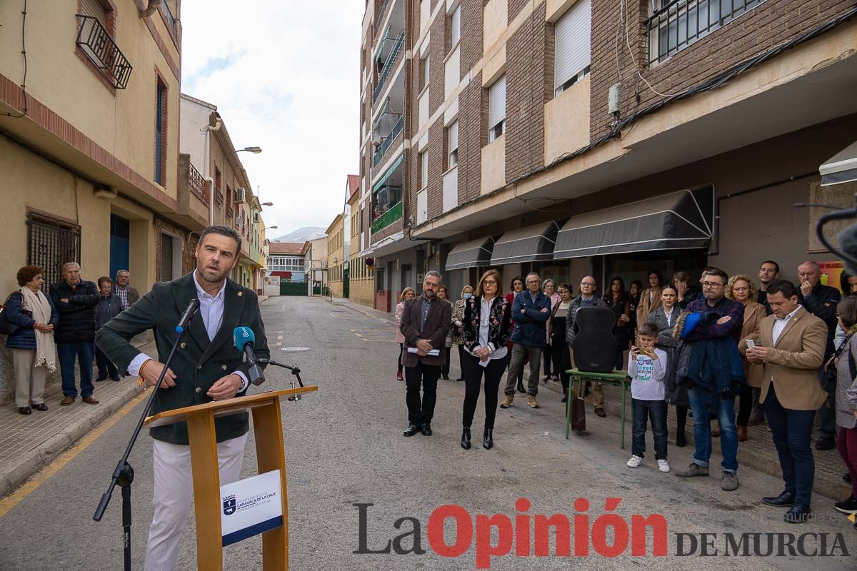 Una calle en Caravaca recuerda al profesor Juan Antonio Giménez Ramírez