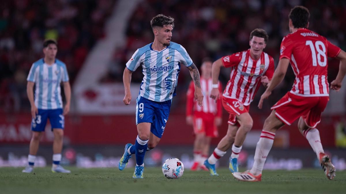 Chupete en el duelo ante la UD Almería a domicilio.