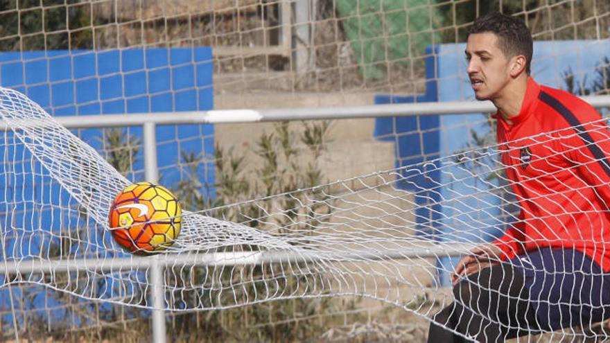 Feddal, en un entrenamiento en Buñol