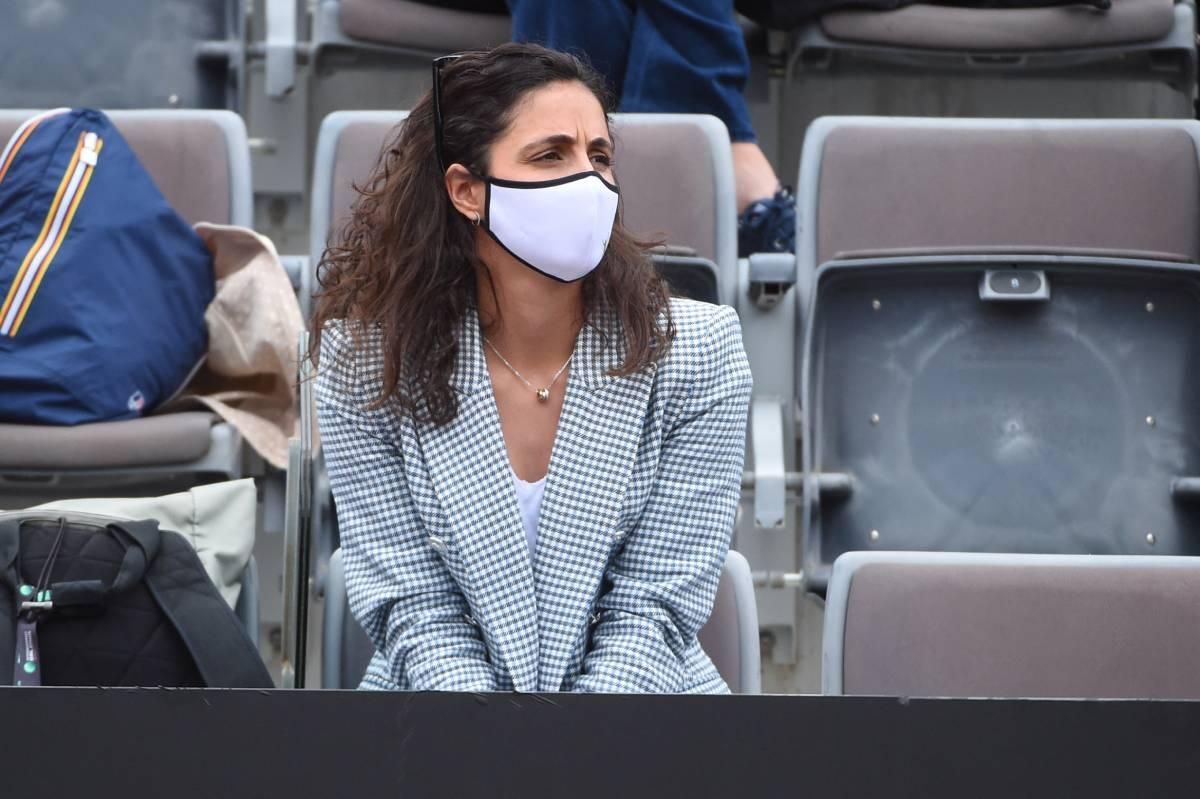 Xisca Perelló con blazer de cuadros vichy, de Zara