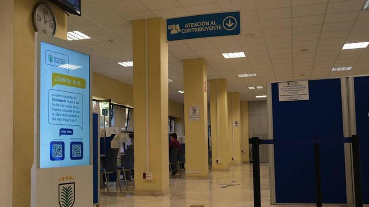 La oficina municipal de atención al contribuyente, en una imagen de archivo