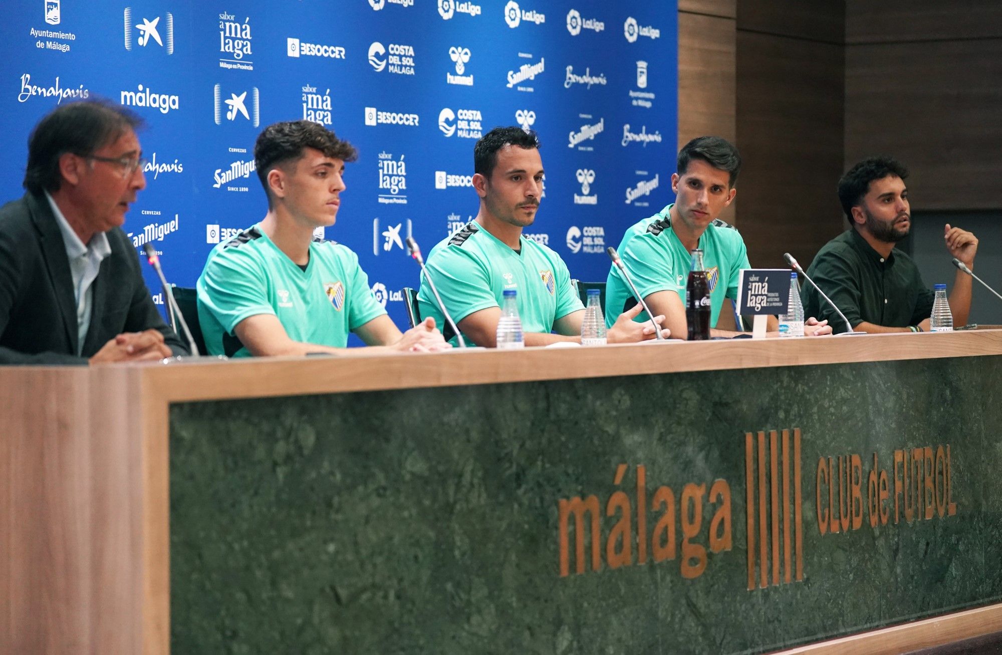 Juanpe, Alfonso Herrero y Jokin Gabilondo, presentados como nuevos jugadores del Málaga CF