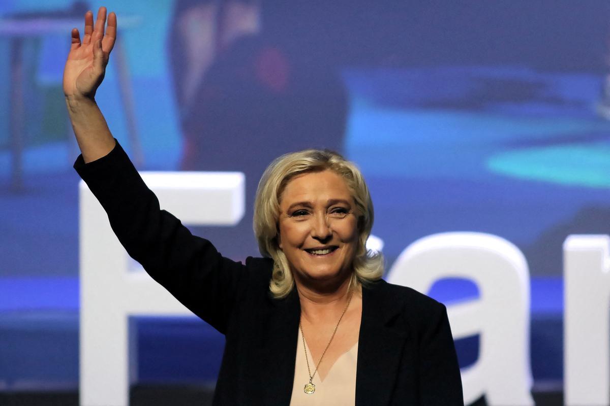 La candidata de Agrupación Nacional, Marine Le Pen.