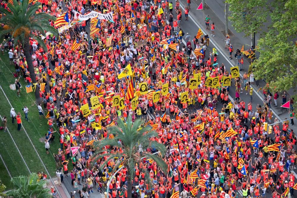 La Diada, des de l'aire