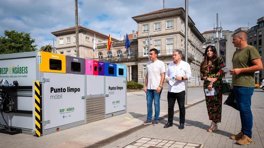 Pontevedra despliega un punto limpio móvil para acercar el reciclaje a los barrios