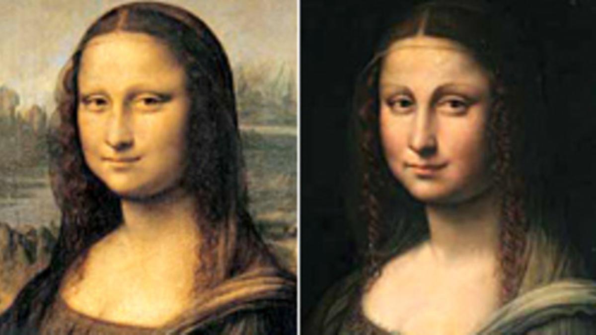 'La Gioconda' (izquierda) y la obra del discípulo de Leonardo da Vinci.