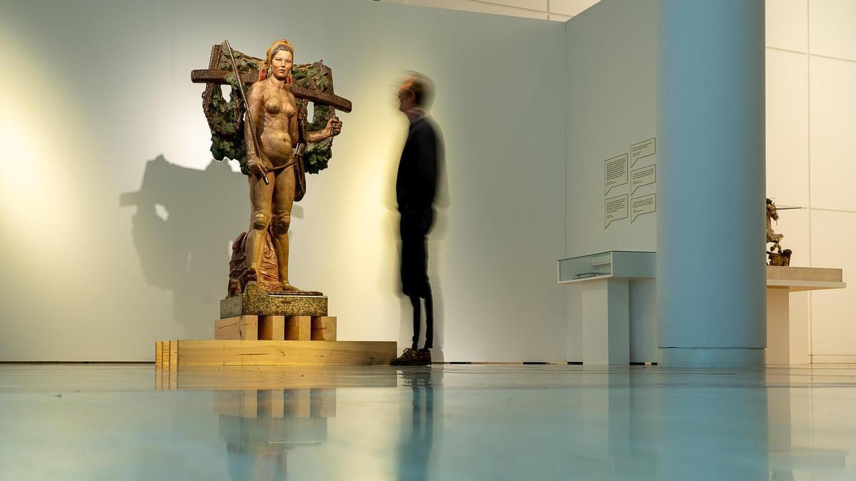 La escultura de Asorey que se expondrá en la Cidade da Cultura.