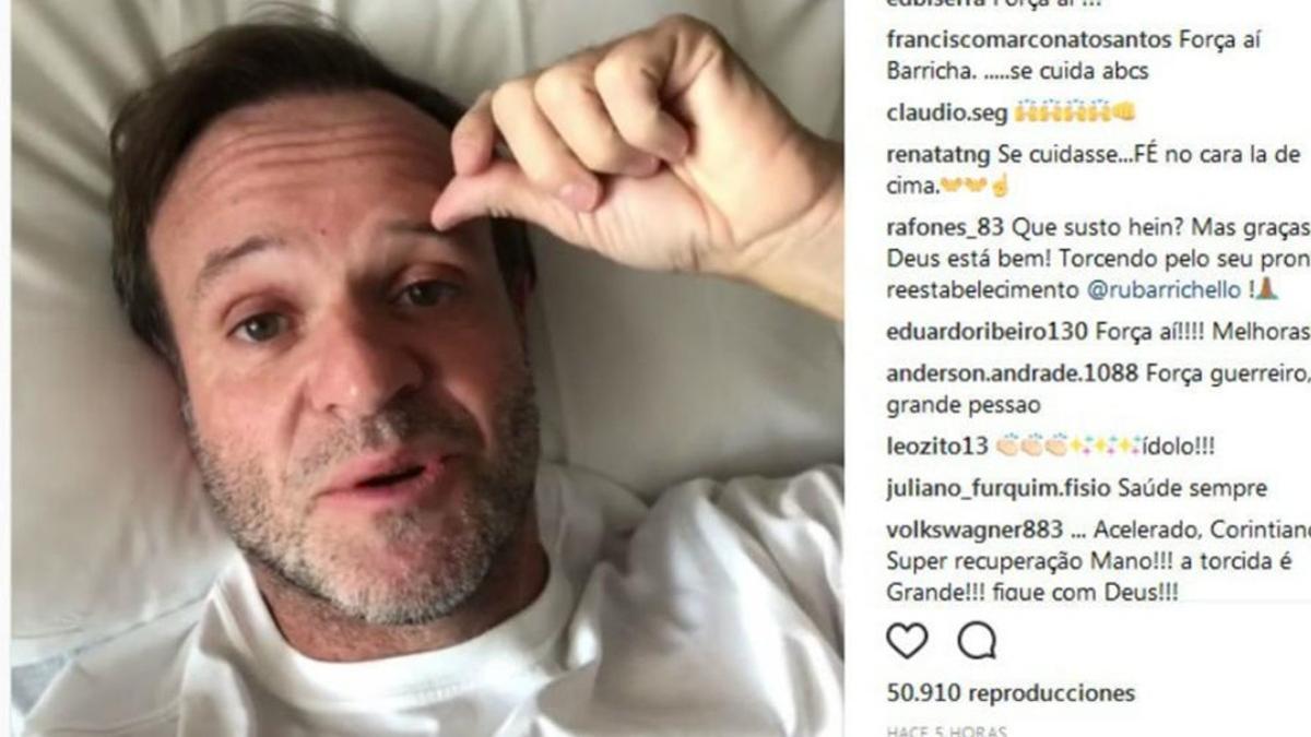 Barrichello, en el hospital