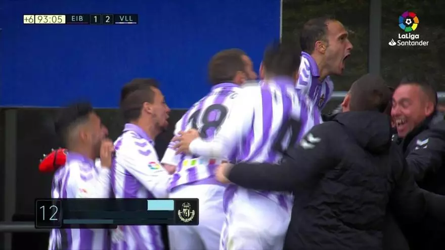 LaLiga Santander: Eibar - Valladolid (1-2)