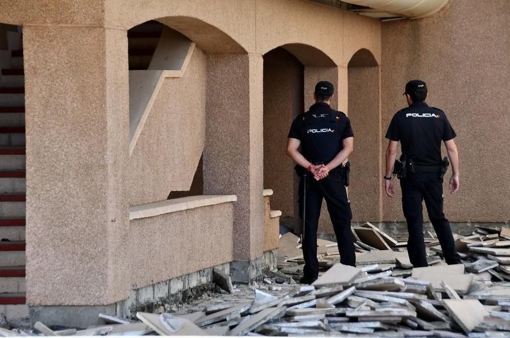 Hallan un cadáver en un centro comercial de Maspalomas.