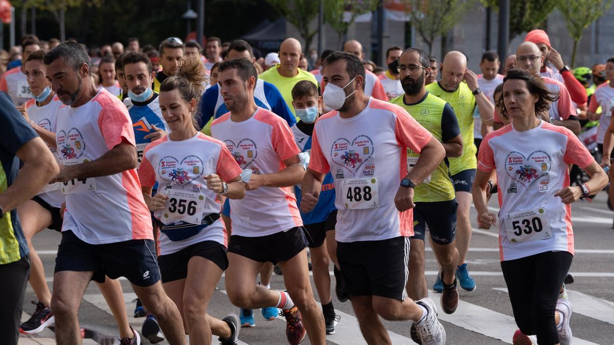 GALERÍA | La carrera de la Guardia Civil de Zamora vuelve a latir