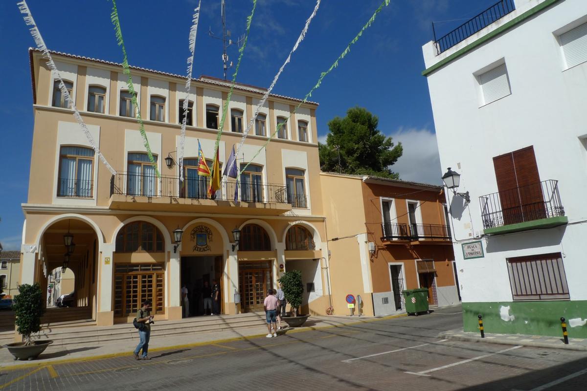 El Ayuntamiento de Xeraco, en una imagen de archivo.