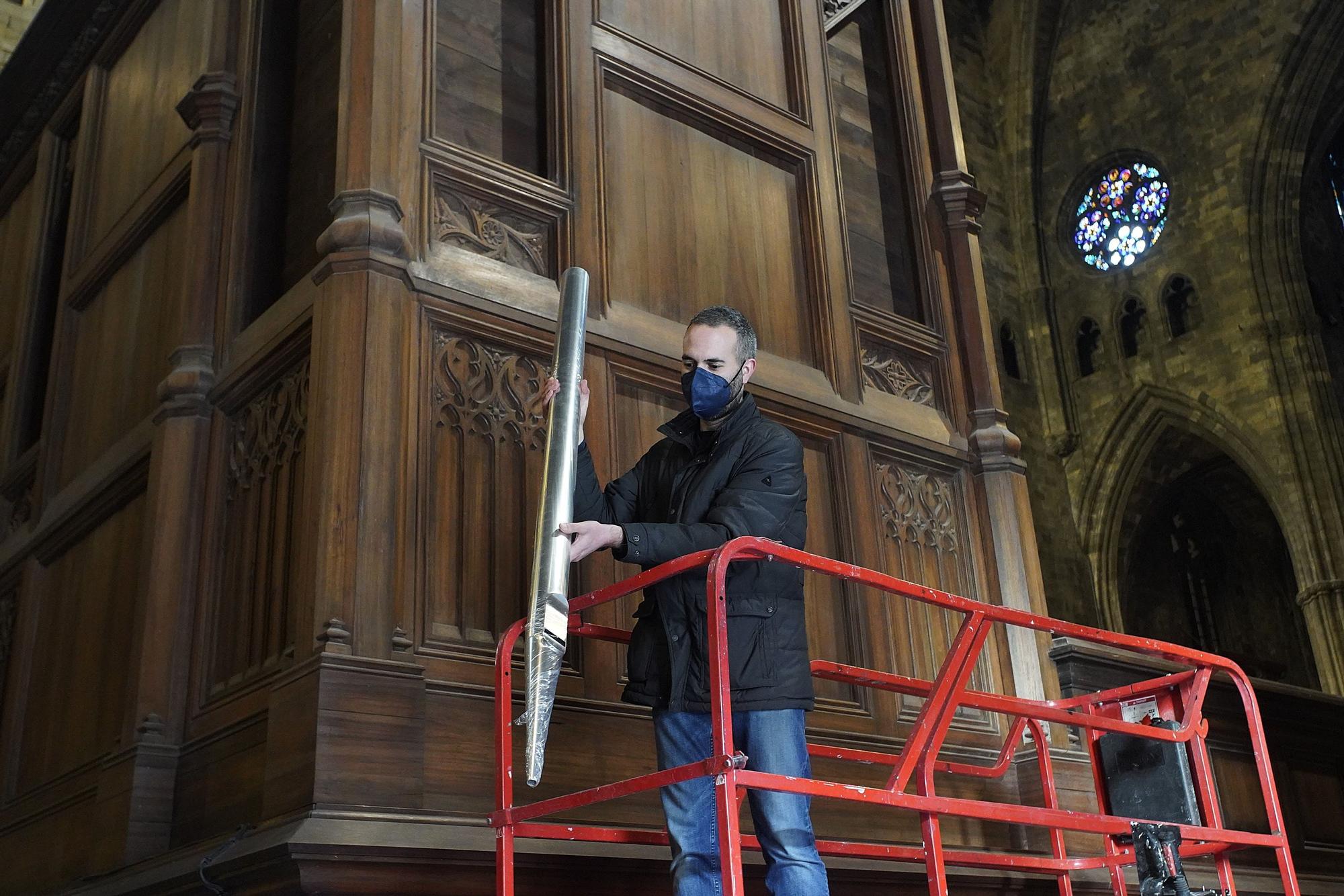 Fil a l’agulla per acabar l’orgue de la Catedral setanta-nou anys després